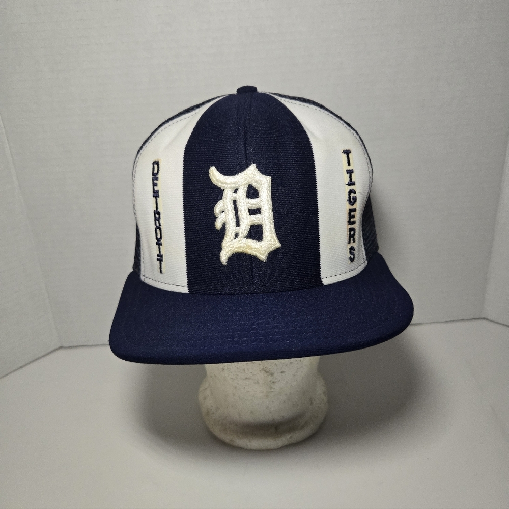 Vintage Detroit Tigers Navy and White Cap